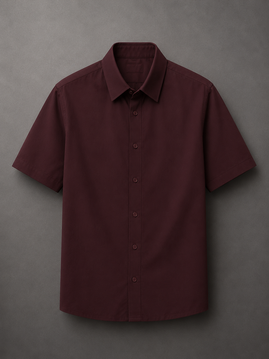 Maroon Oversized Shirt