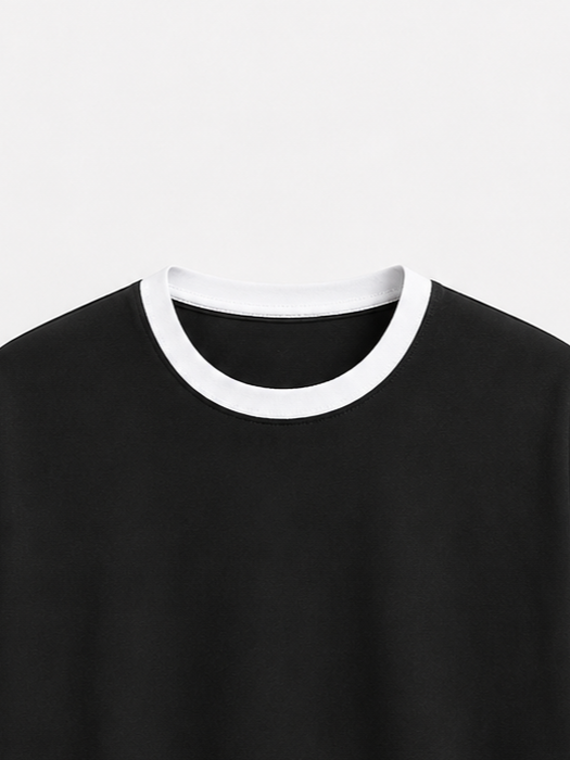 black Ringer T-Shirt