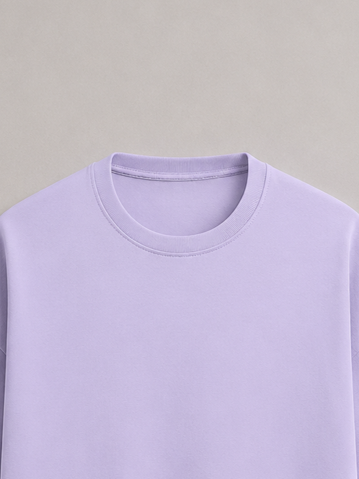Lavender Terry Oversized Tee