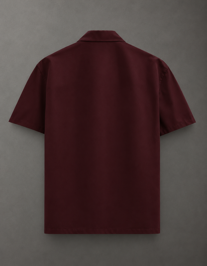 Maroon Oversized Shirt