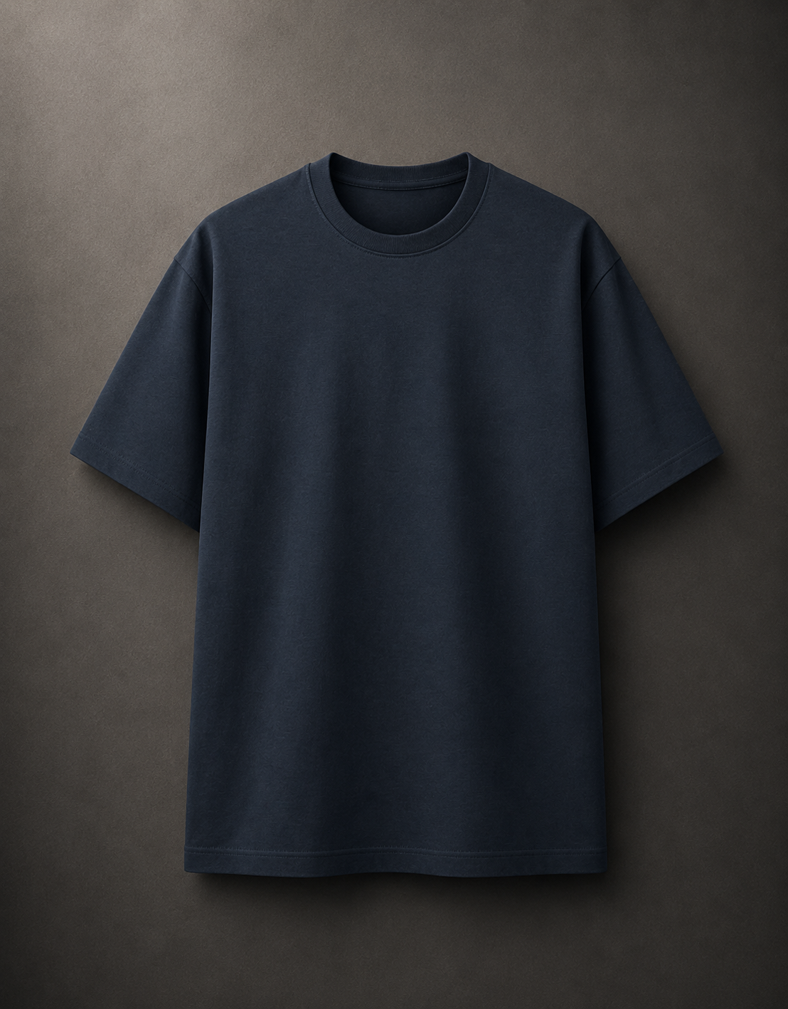 Navy melange Basic T-Shirt