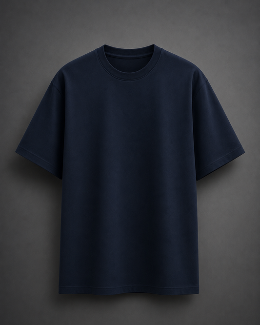 Navy Blue Basic T-Shirt