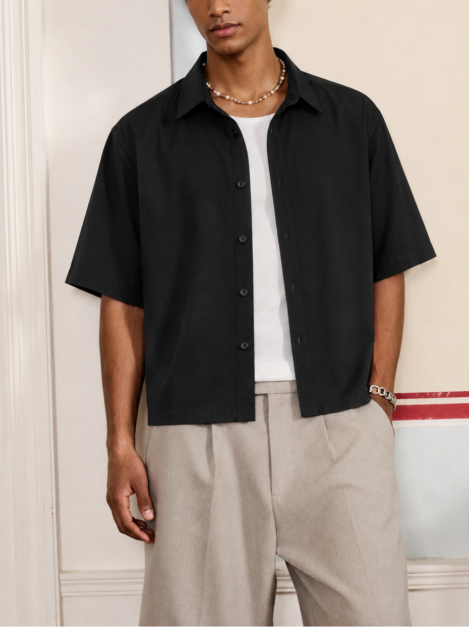 Black Oversized Shirt