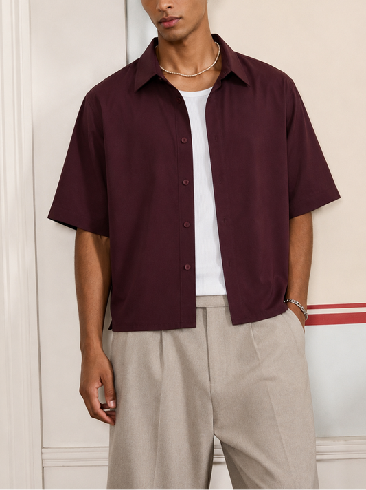 Maroon Oversized Shirt
