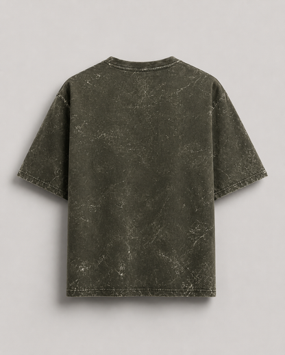 Olive Green Acid Washed Oversized