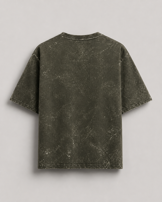 Olive Green Acid Washed Oversized
