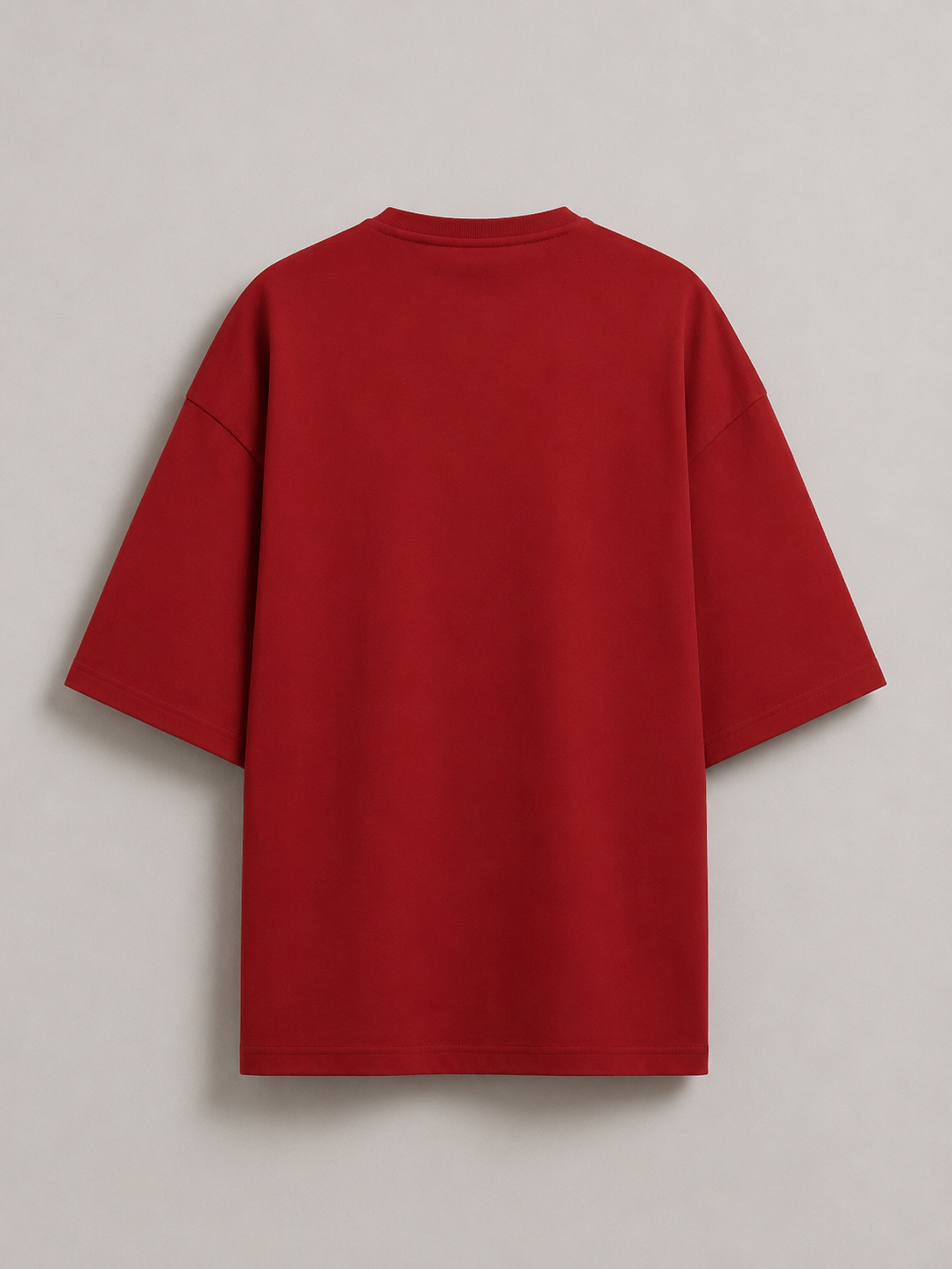Red Terry Oversized Tee