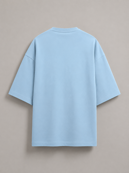 Baby Blue Terry Oversized Tee