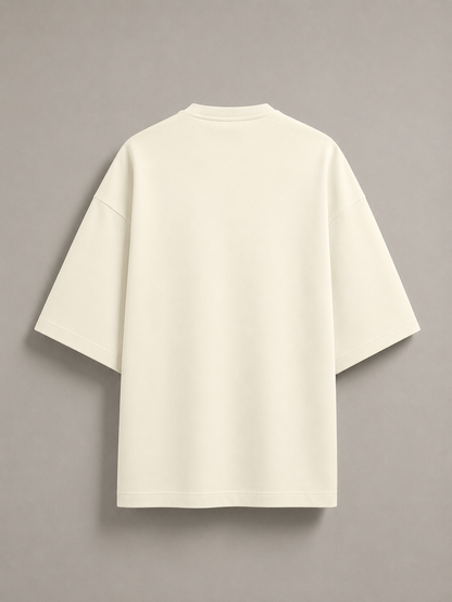 Off White Terry Oversized Tee