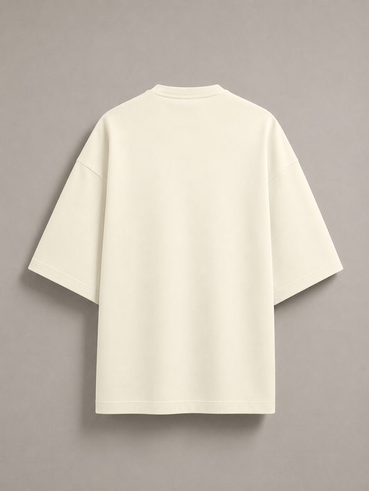 Off White Terry Oversized Tee