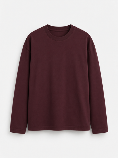 Maroon Full Sleeve T-Shirt
