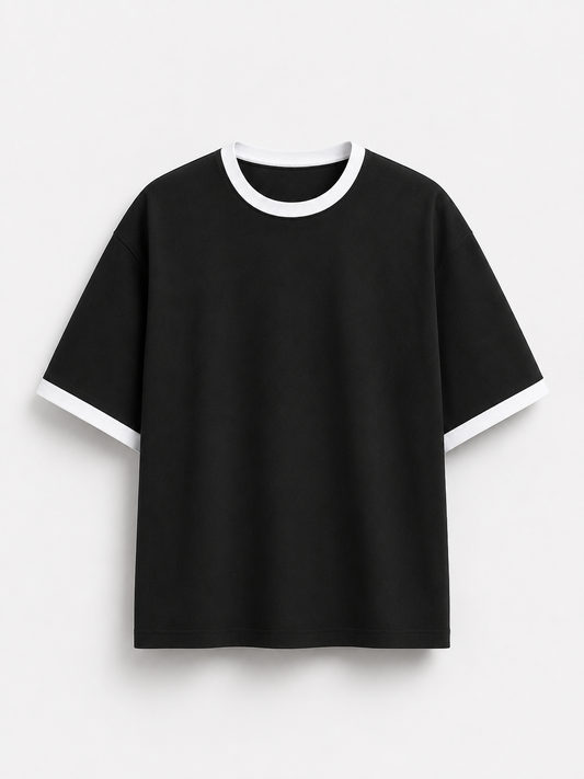 black Ringer T-Shirt