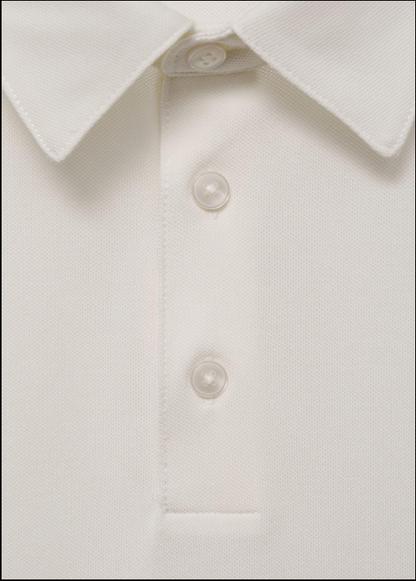 White Cotton Men's Polo