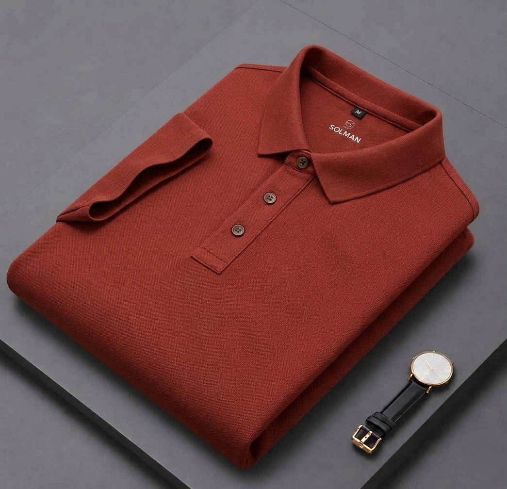 Brick Red Men's Polo